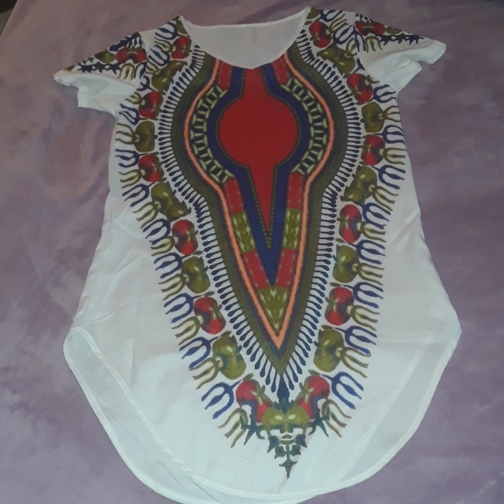 Fun Design Blouse Colorful